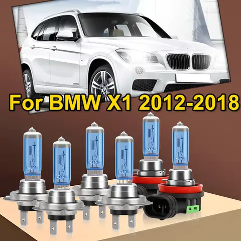 LSlight 2/6x BMW X1 2012 2013 2014 2015 2016 2017 2018 고출력 할로겐 헤드 라이트 100W 전구 6000K 자동차 앞 안개 램프
