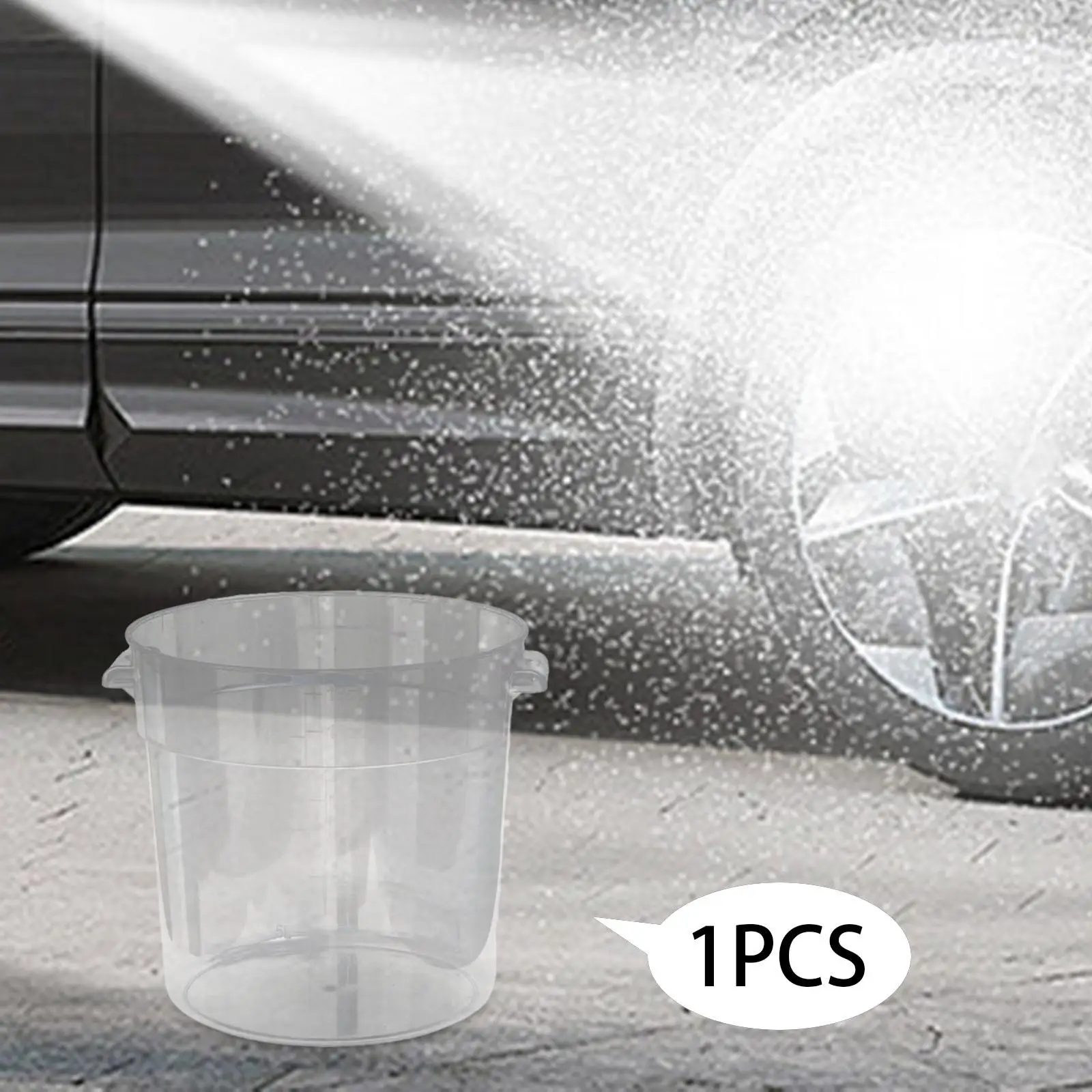 Clear Car Wash Bucket Household Lightweight Multipurpose for Backpacking Camping Hiking Car Detailing Painting Assistance