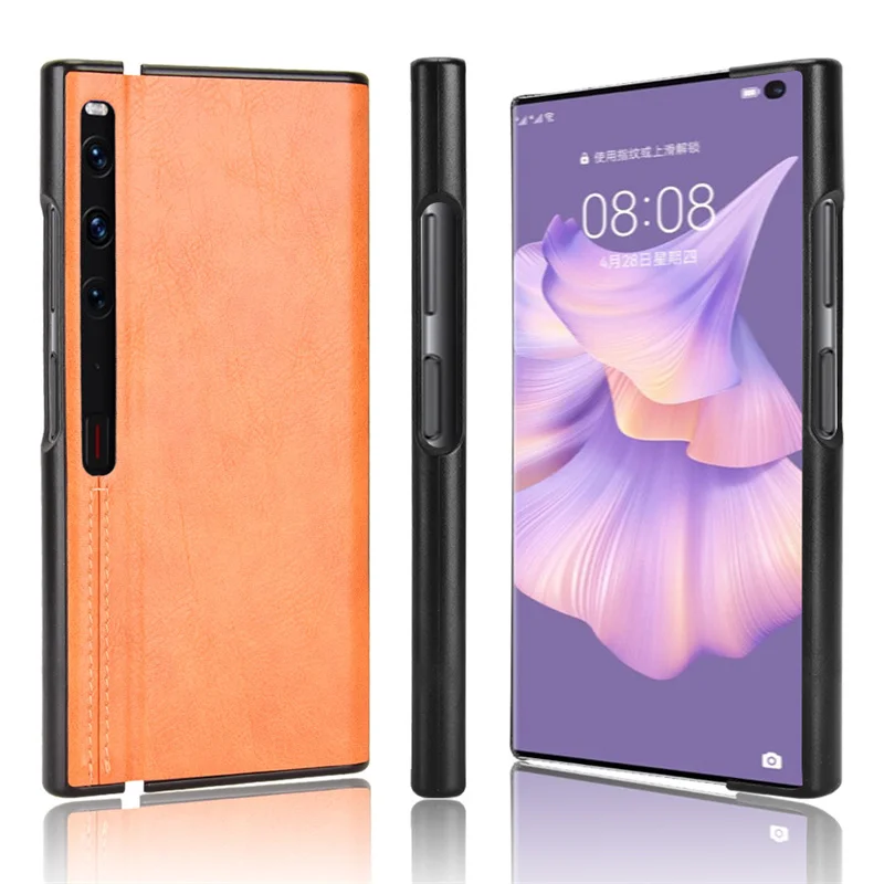 For Huawei Mate XS 2 Case Calfskin Soft Edge PU Leather Hard Phone Cover For huawei mate xs2 PAL-AL00 Edition Case