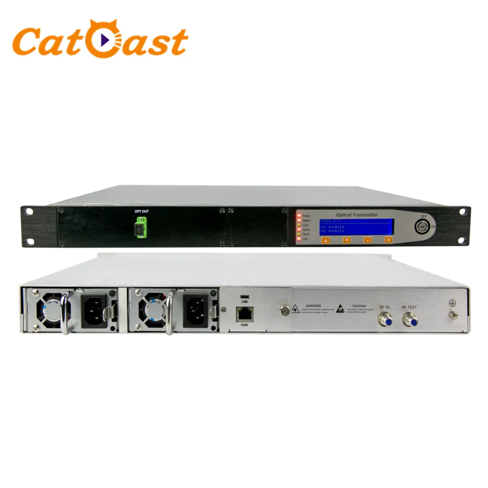 CATV Direct-modulated Optical Transmitter 10dbm 1550nm 15km 25km SC/APC RF Connector