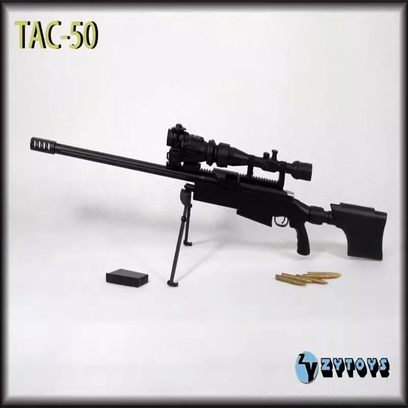 ZYTOYS ZY8036 1/6 Scale Soldier TAC-50 Sniper Rifle Weapon Plastics Static Model Toy Fit 12'' Action Figure In Stock