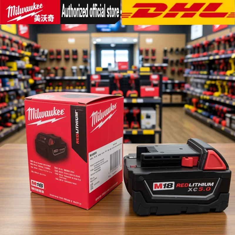 

New Original M18 Milwaukee Battery 6000mAh M18B6 M18B5 Suitable for Milwaukee Power Tools Rechargeable 18V Lithium Battery 18V