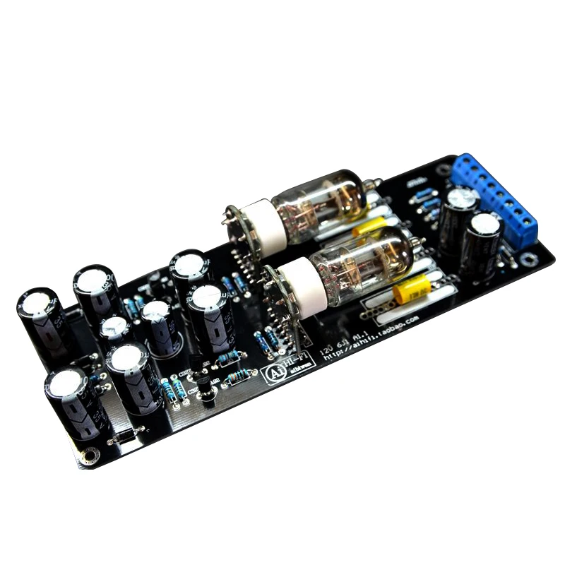 สาย6AK5 6J1 nvarcher บอร์ดเครื่องขยายเสียง Pre-Amp สำหรับ VCD CD DVD พลังเสียงดิจิตอล