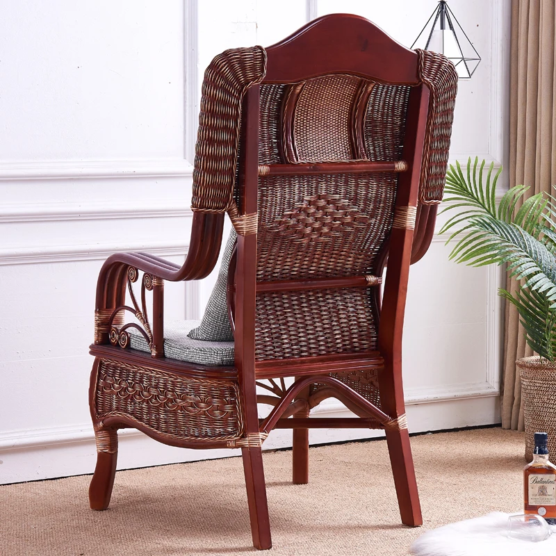 

Уличное садовое кресло-качалка с массажным эффектом, водонепроницаемое, из бамбука, декоративное