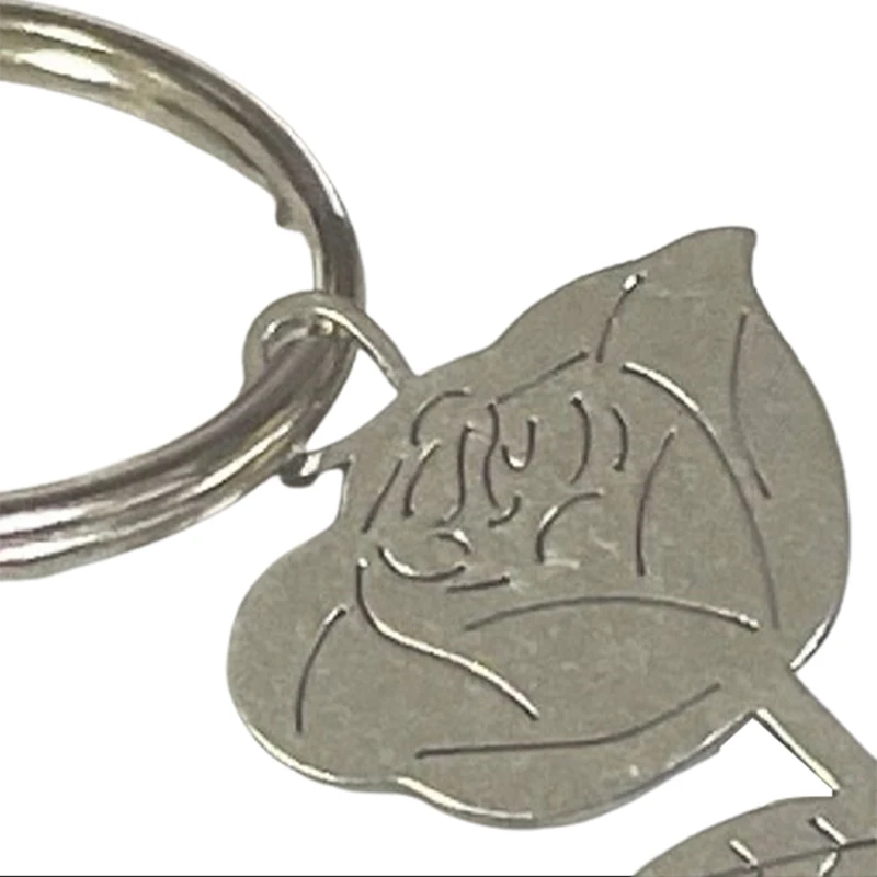 Rose SIM Card Removal Needle Pin & Anti-lost Tray Charm Keychain Split Rings Phone SIM Card Storage Case Ejecter Tool Needles