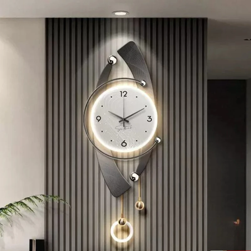 Creative Living Room Wall Clocks Aesthetic Luxury Nordic Fashion Wall Clocks Modern Xenomorph Horloge Murale Room Decorations