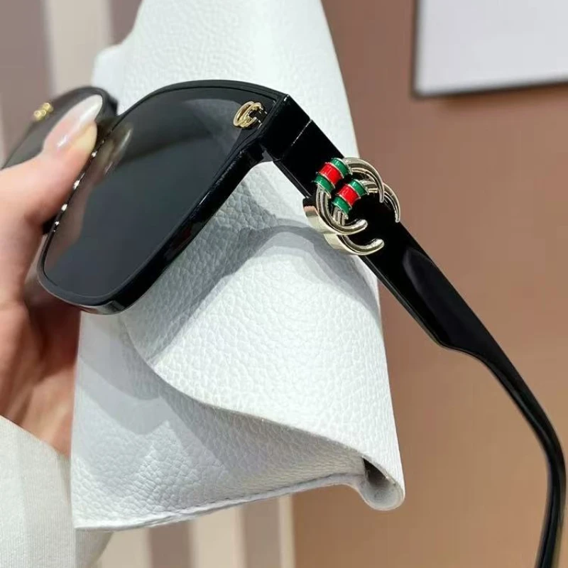 2025 gafas De Sol De diseño De marca De lujo para hombres y mujeres, gafas De Sol De conducción De gran tamaño Vintage UV400, gafas De Sol con gradiente para mujer