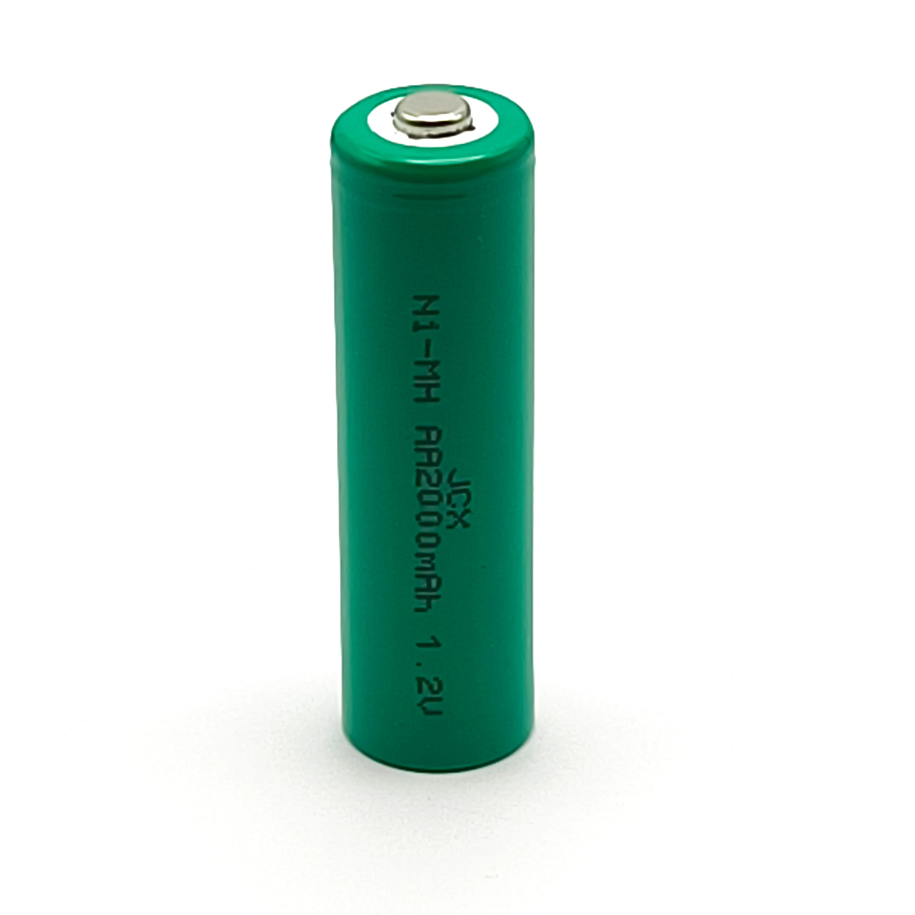 

JCX 1Pc Cap Top 1.2V Nimh 2000mAh AA Battery Cell with Max 1C Discharge Rate