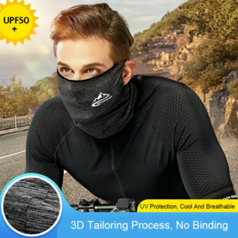 Biker Balaclava Face Cover Neck Gaiter Scarf Snood Scarves Fishing Run Headwear