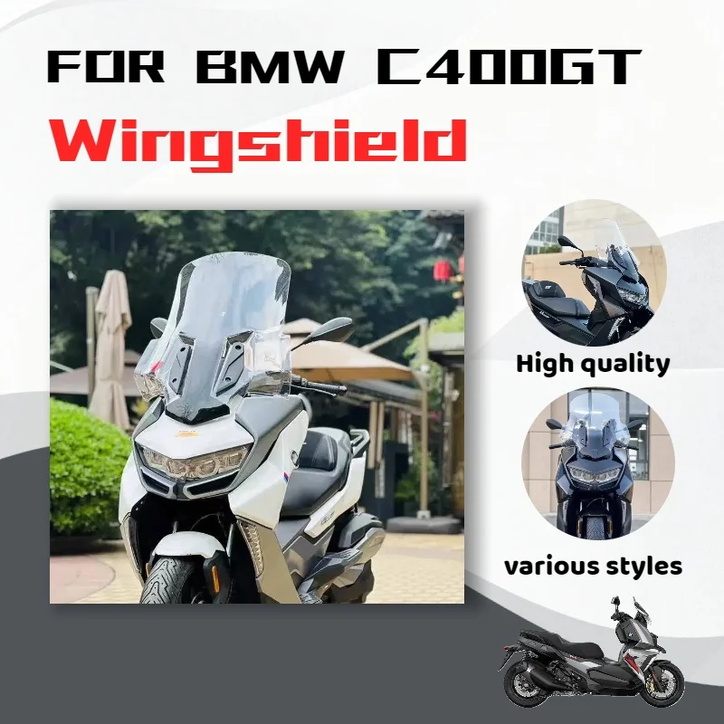

For BMW C400GT motorcycle windshield, modified windproof, enlarged and heightened