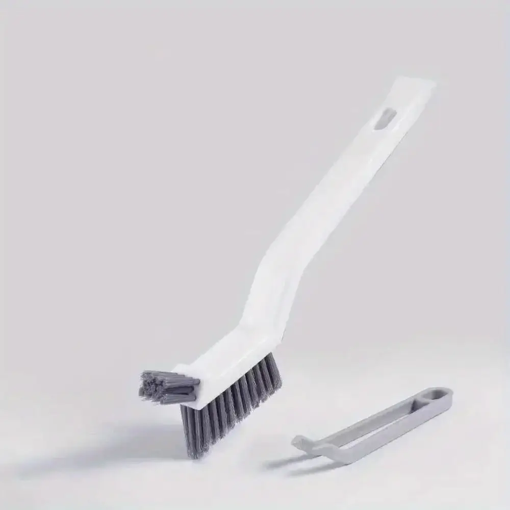 Household Tools 3 in1 Cleaning Brush V-Shaped Hard Bristled Crevice Brush Hand-Held Ergonomic Corner Brush Wall Corners