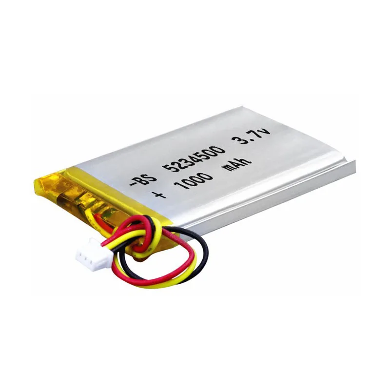 buy more will cheap 1000mah Sweeping Robot 3.7V Lithium Battery GPS Navigator Battery 523450 Polymer Lithium Battery Three Wire