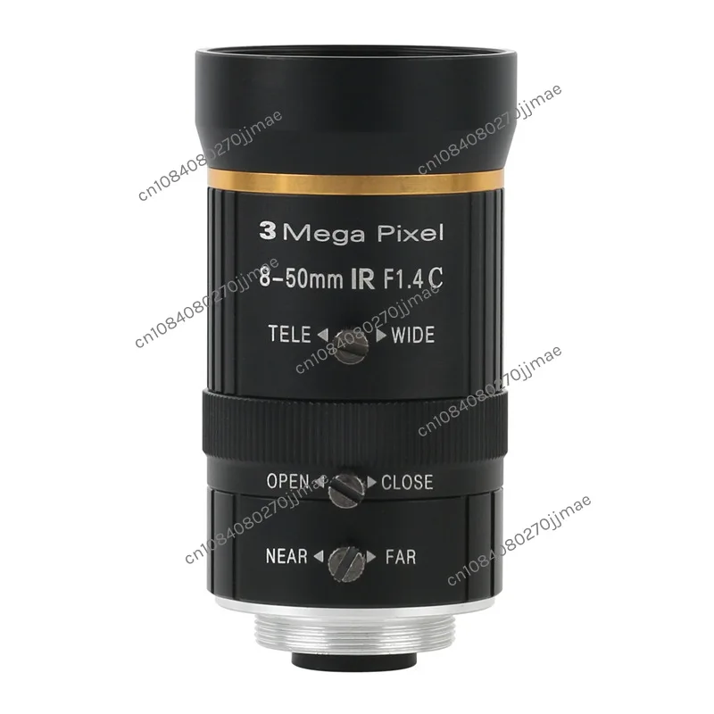 

8-50mm 3MP Industrial Lens C CS Interface Manual Aperture Large View CCTV Lens