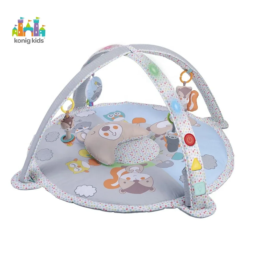 Konig Kids Babyproducten Rond Baby Kruipvloer Tapijt Baby Speelmat Met Verlichting