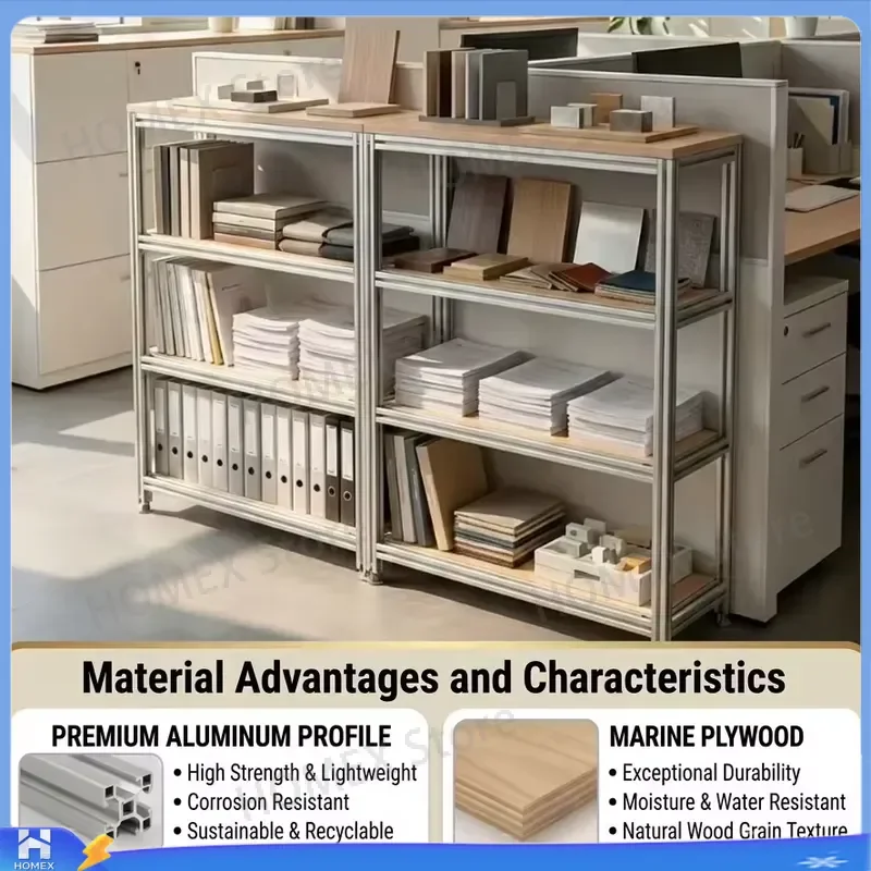 Birch Wood Floor to Ceiling Bookshelf Multi Layer Storage Display Cabinet Pastoral Style Office Shelf Home Organization Rack