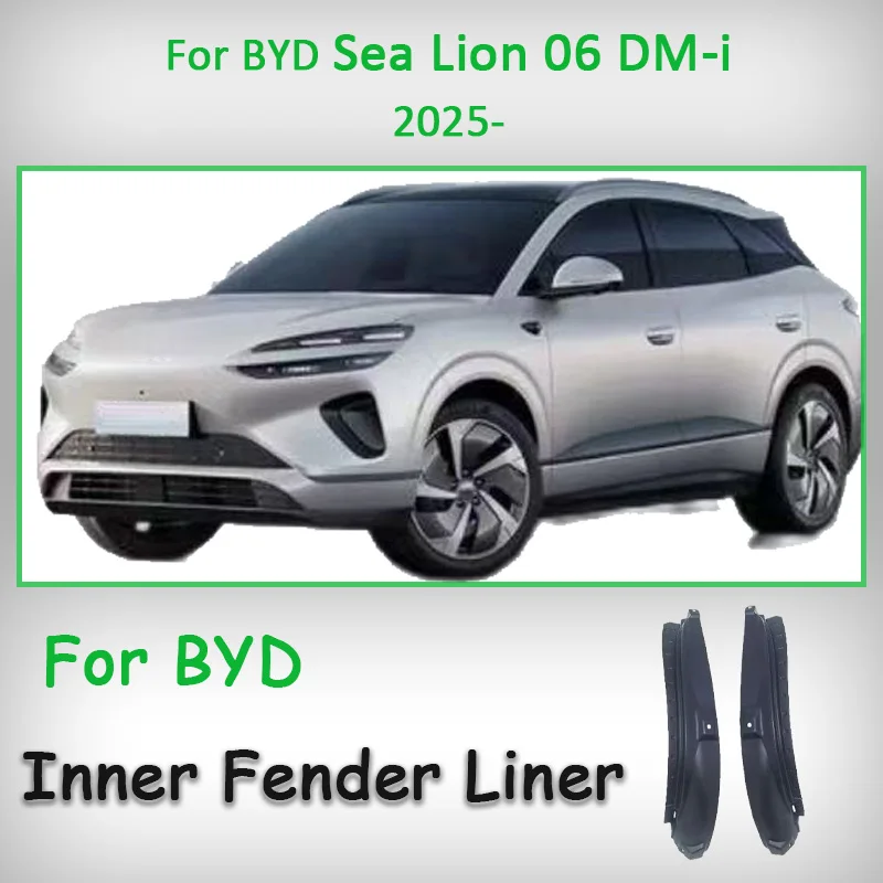 

Брызговики для BYD Sea Lion 06 DM-i DMI 2025, вкладыши на крылья автомобиля, брызговики, защита колес, подкладка заднего колеса, брызговик