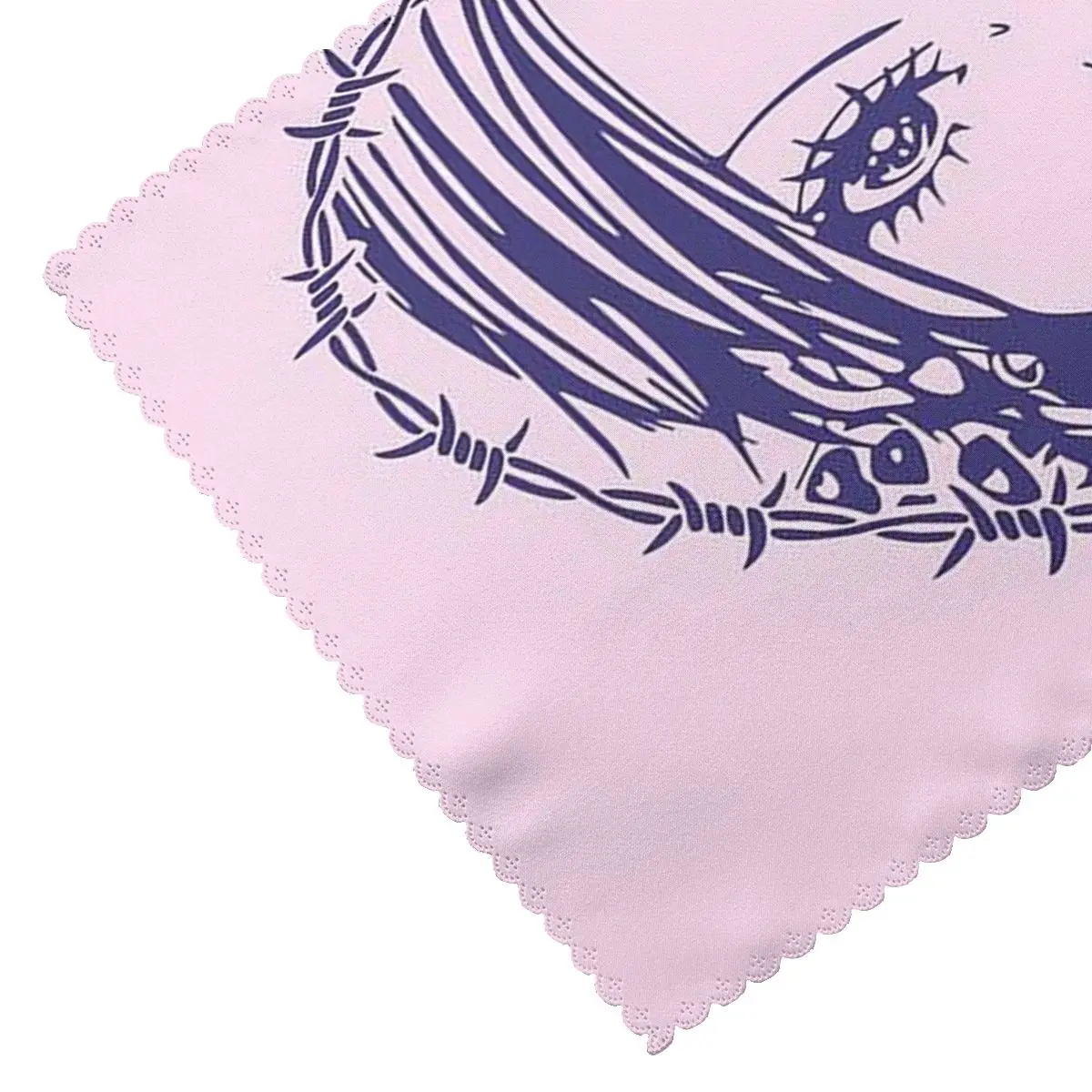 Nana Osaki Barbed Wire Heart Spread Placemat Non-Slip Plate Mat for Dining Table Bowl Coaster Super Absorbent Mats