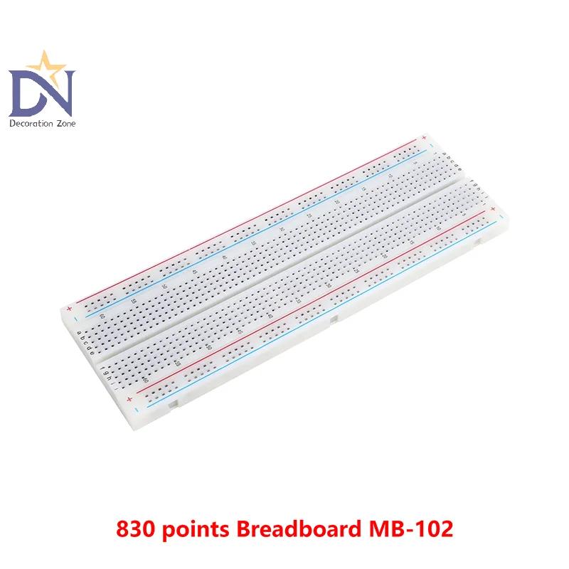 Comprehensive 830 Hole Breadboard, MB-102, DIY, Solder-Free for Versatile Prototyping.