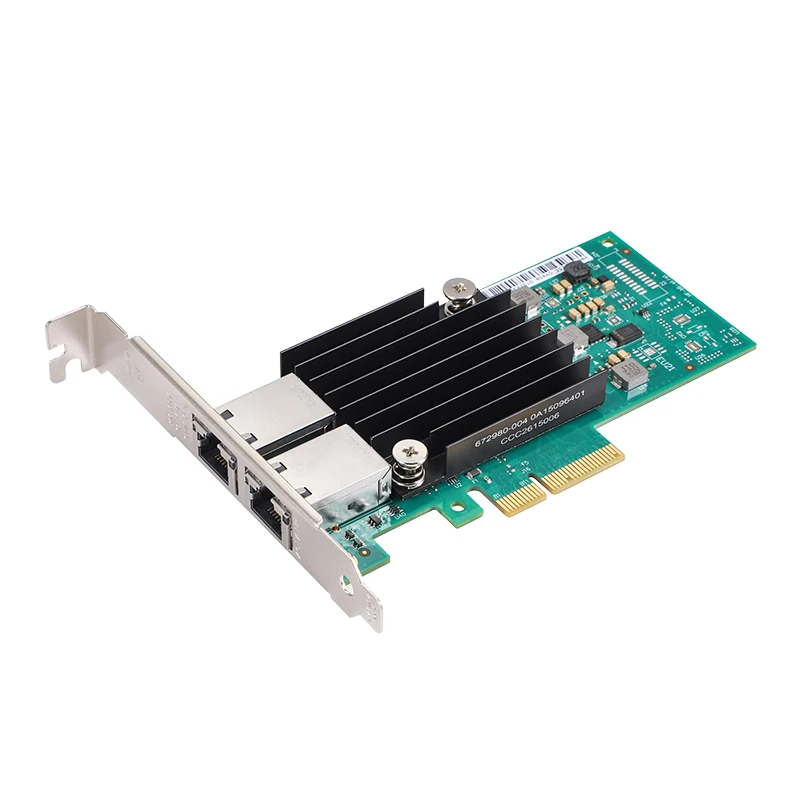 XikeStor SKN-X550-2BT para chipset Intel X550-T2 PCIE × 8 10G porta dupla RJ45 placa de rede de Internet híbrida com suporte para Windows/Linux