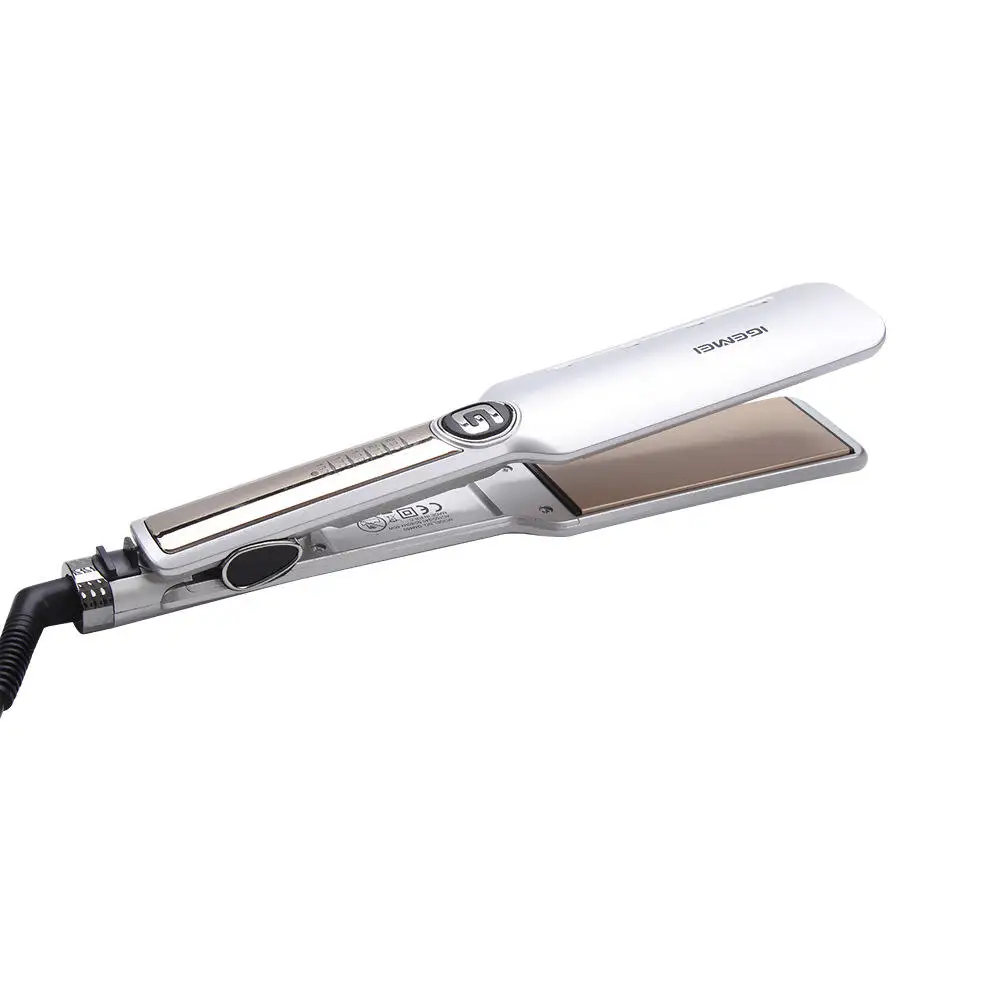 جهاز فرد شعر كهربائي وتجعيد الشعر ، مشط ساخن ، تسخين ، استخدام رطب وجاف