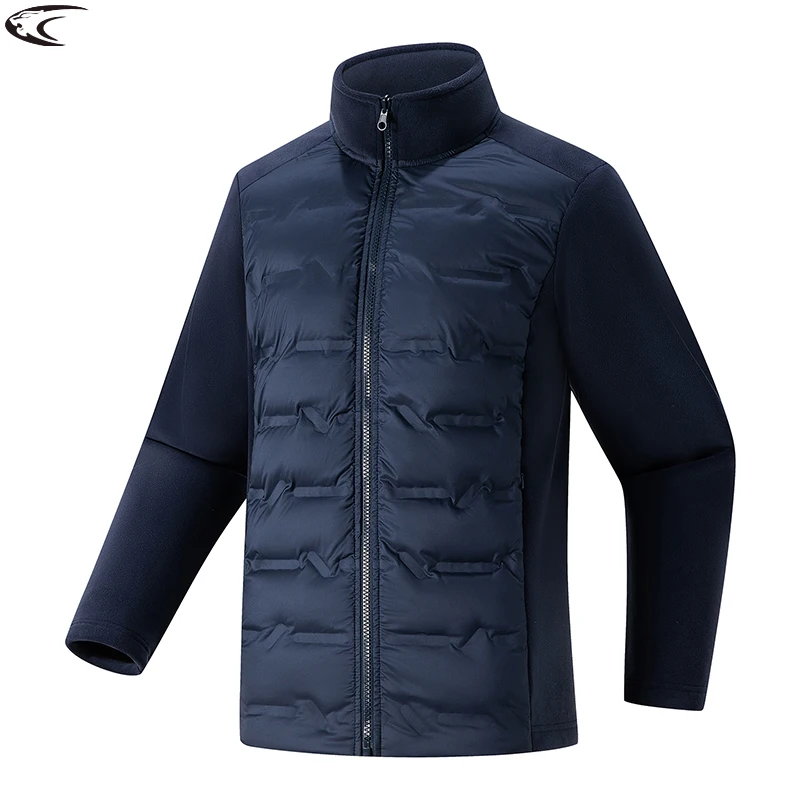 

LNGXO Unisex Warm Fleece Windbreaker Men Women Winter Duck Down Jacket Outdoor Hiking Camping Mountaineering Windproof Coat