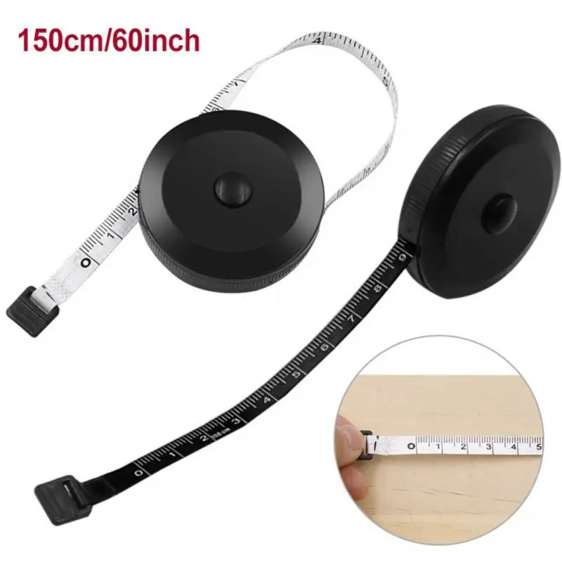 Mini Tape Meter Gauging Tool Tailor Ruler Keychain Measuring Tape Clothing Size Tape Measure Portable Sewing Retractable Ruler