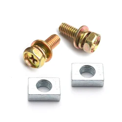 Écrou et vis de 2,2 de borne de batterie de vélo de scooter de moto, accessoires universels de vélo, D343, M5 x 10mm, 4Ah, 5Ah, Hurcycles, 1 jeu