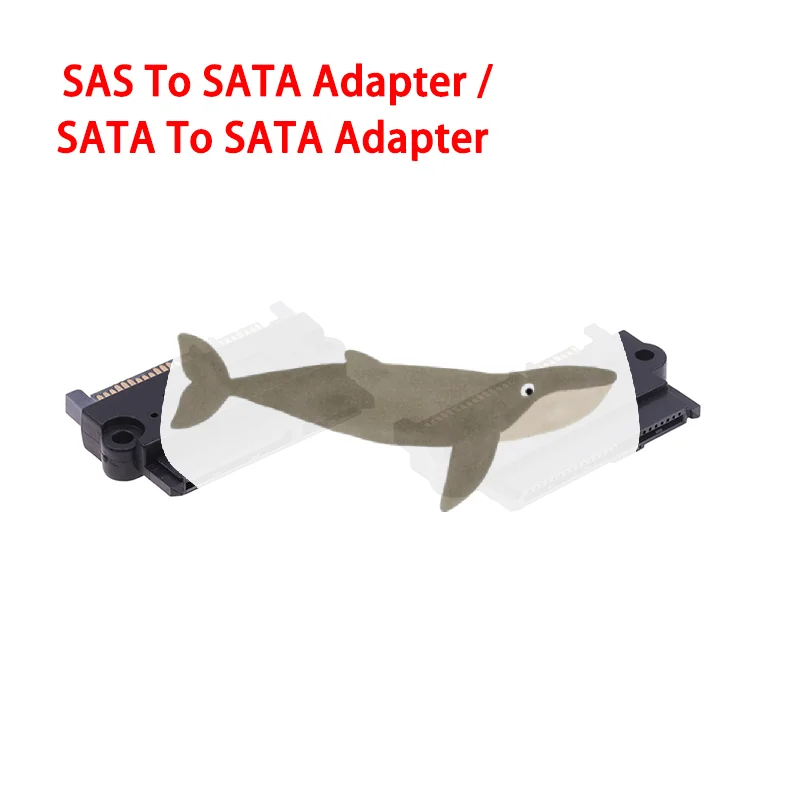 1Pc SFF-8482 SAS To SATA 180 Degree Angle Adapter Converter Straight Head SATA To SATA Converter