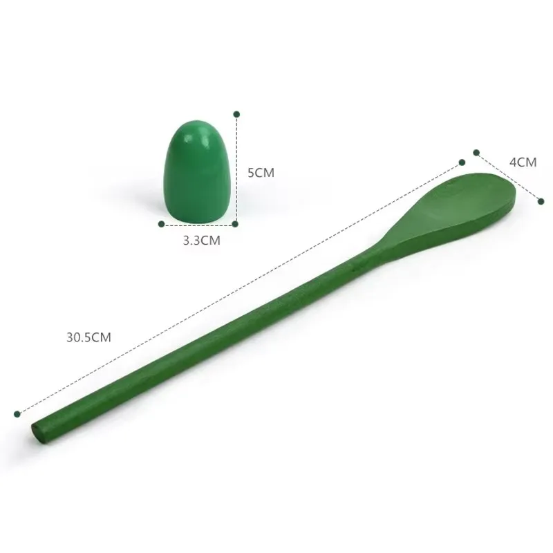 Wooden Egg And Spoon Race Game 1/6 Set Balance Training Toy Outdoor Family Party Birthday Sport Interactive Educational Game image 5