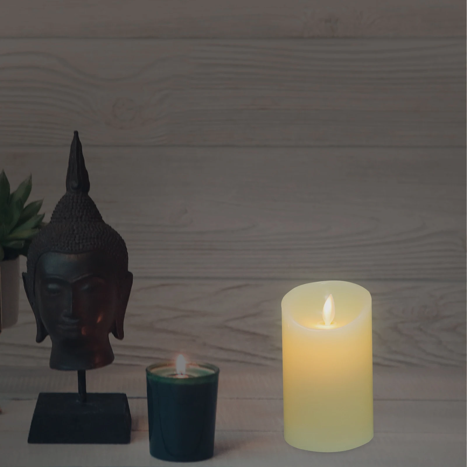 

3 LED Electronic Lights Hemp Rope Simulation Lamp Set Remote Control White Tea Home Decor Party Wedding Christmas LED