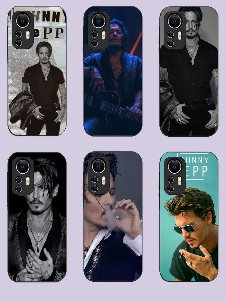 Johnny Depp Phone Case For Xiaomi 11 Redmi Note 11 5G 8T 9A 9 10T Note8Pro Note9 12SUltra Black Case