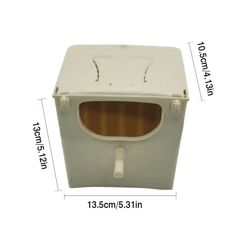 Vogelnistkasten Vogelzubehör Reproduktionsbox Käfigbox mit Sitzstange für die Vogelpaarung im Garten für Graupapageien – Detail 1