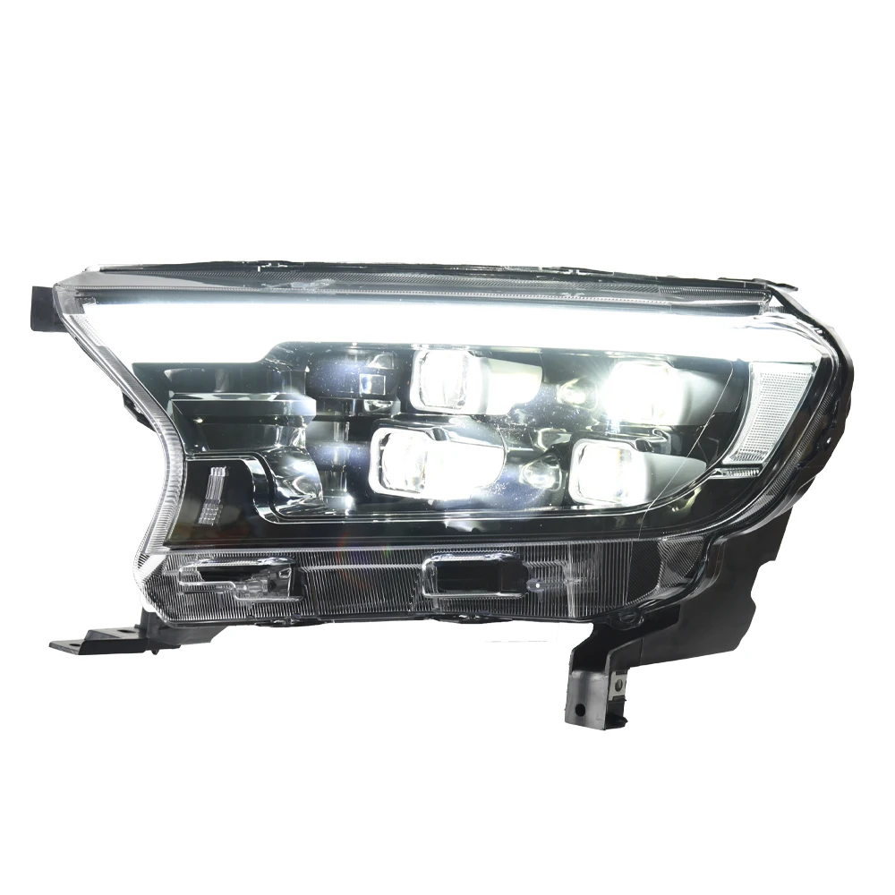 For Ford Ranger 2016-2020 LED Auto Headlights Assembly Dynamic DRL 4 Projector Lens Tool New Condition Car Lamps Accessories