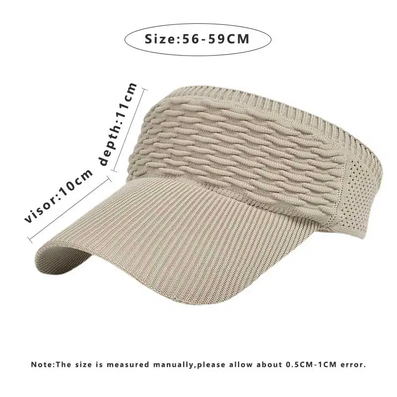 Cappello a cilindro vuoto da donna con design pieghevole alla moda Cappello estivo con protezione solare a tesa larga in tinta unita estivo Cappello da sole sportivo in tessuto elastico per esterni