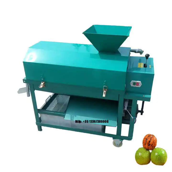 معدات آلة قصف البقان آلة تقشير الجوز الأخضر سريعة وفعالة #1