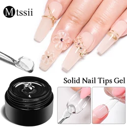 10ml Solid Nail Tips Gel Easy No Sticky Gummy Adhesive Bond UV Glue For Manicure Tips Strong Adehesion Gel Nails Extension Gel