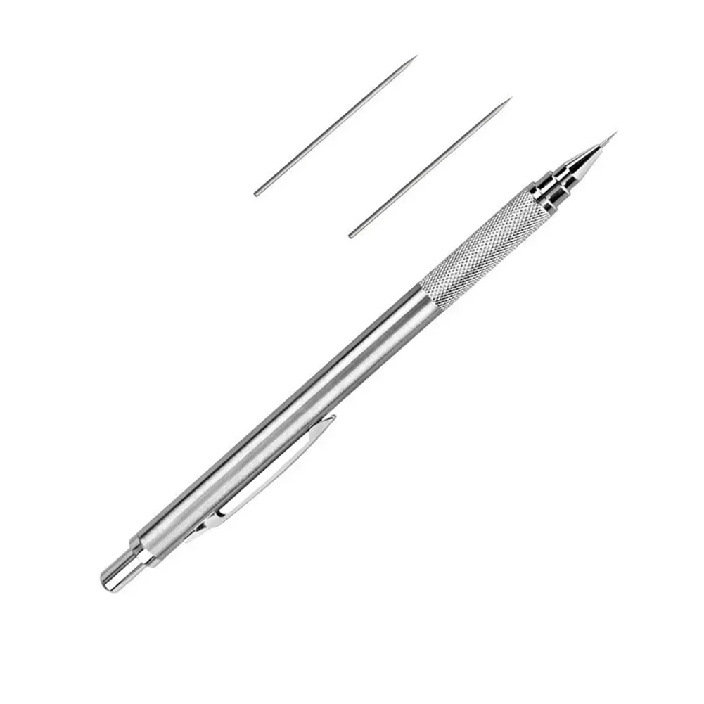 Mechanical Pencil Set Tungsten Carbide Tip Glass Scriber Pen Engraving Pen Marking Tip For Metal Sheet Stainless Steel Engraving