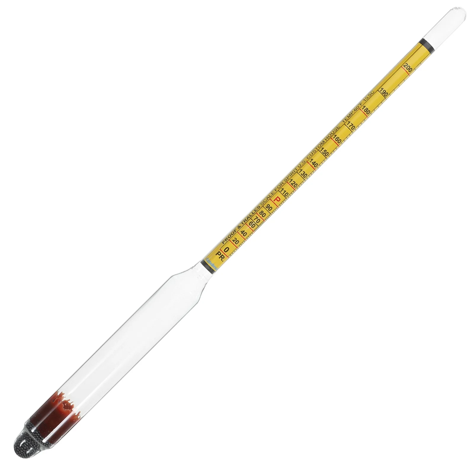 

Alcohol Hydrometer Glass 0- Accurate Tester for Wine Liquor Alcohol Measuring Tools Hydrometer Wine Supplies