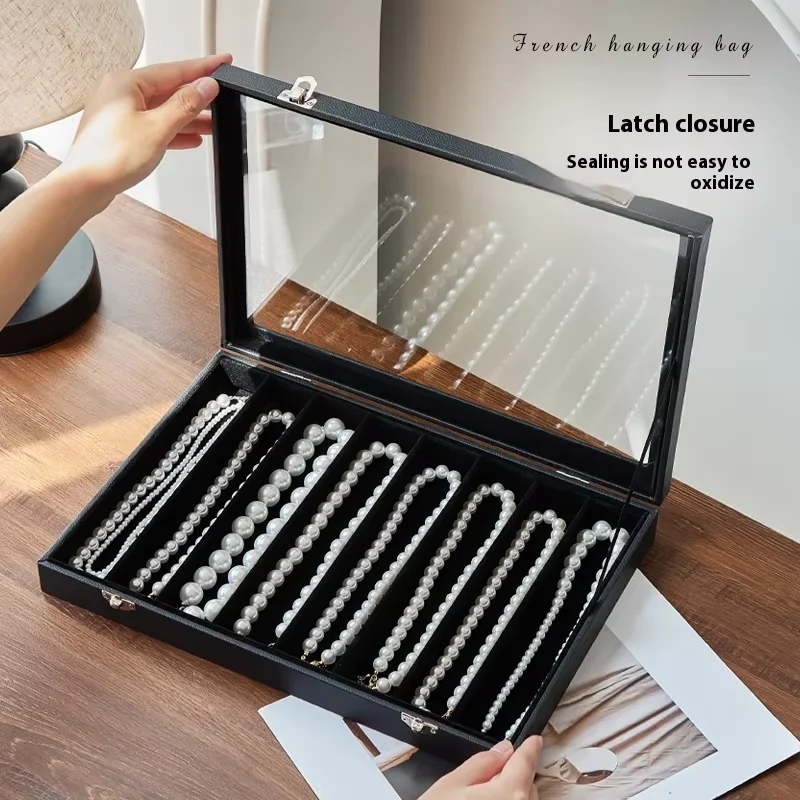 صندوق تخزين مجوهرات جديد عالي الجودة وقلادة من اللؤلؤ الرائع لعام 2025 حاوية أثرية خاصة لعناصر المجوهرات المتميزة #4