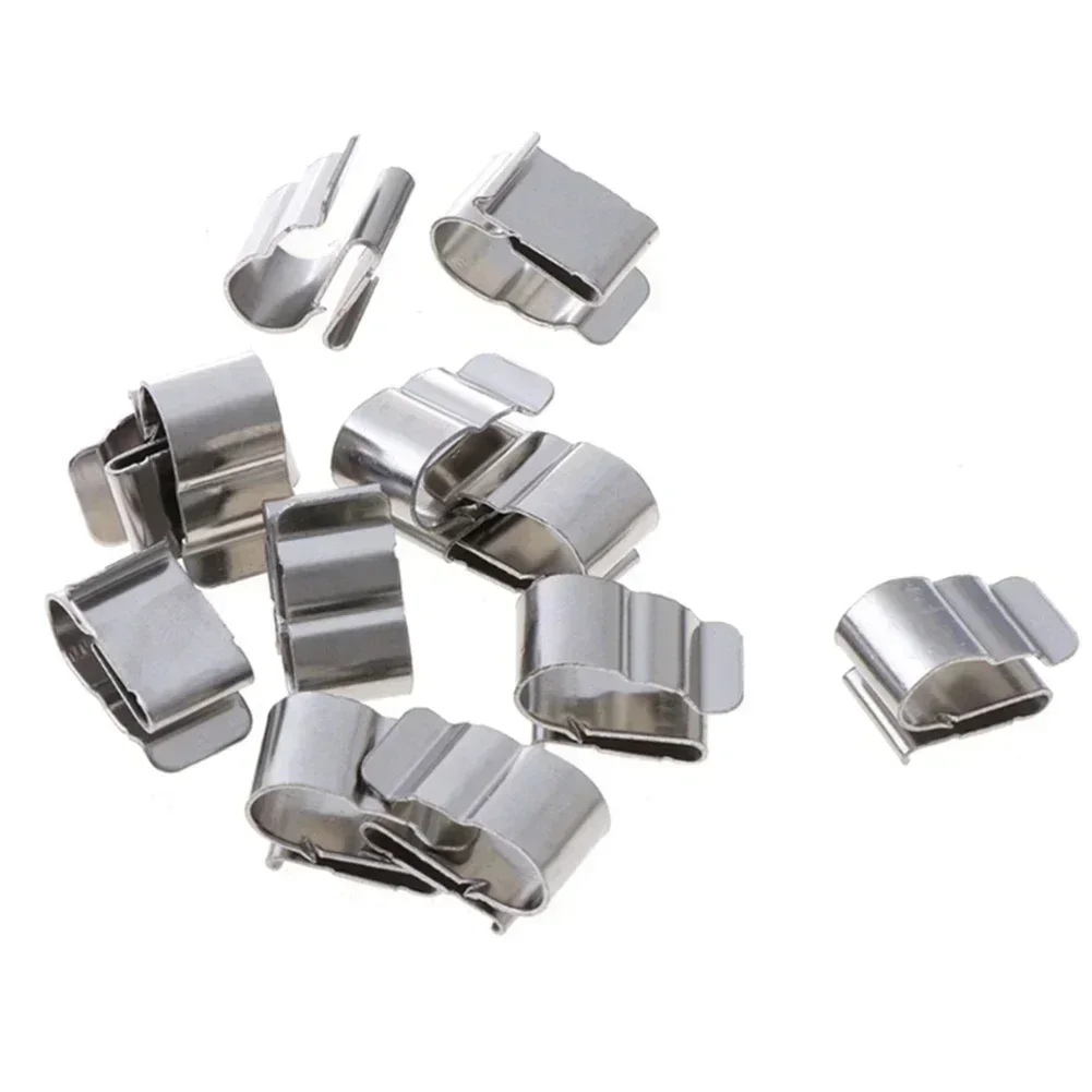 100Pcs Solar Panel Cable Clips Stainless Steel PV Cable Clamp For Home Kayaks Fishing Boats Wire Clip Set Photovoltaic System