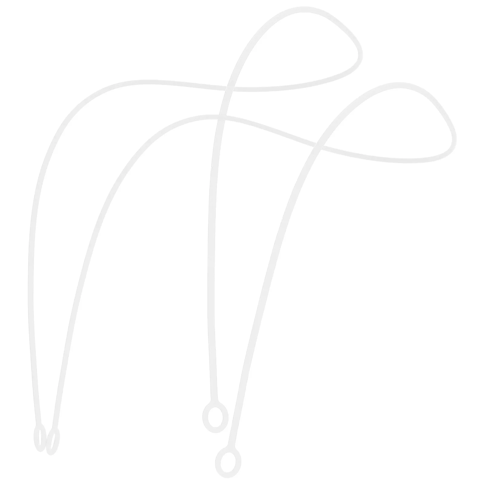 2Pcs Earplug Anti Loss Ropes Earplugs Lanyard Earpiece Fixation Rope for Outdoor