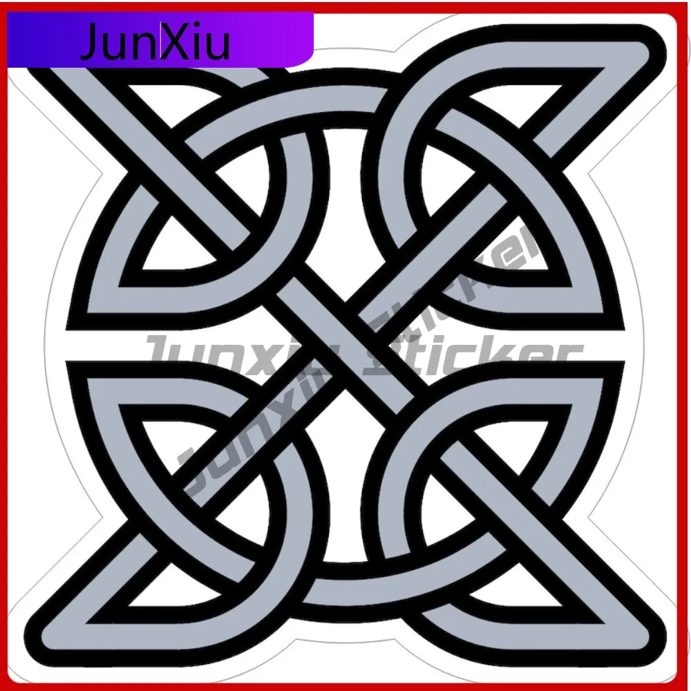 

Celtic Knot Grey Ireland Style Red Cross Knot Stickers Mirror Camping Car Camper Decals X500 Motorcycle Stickers Decoration Pvc