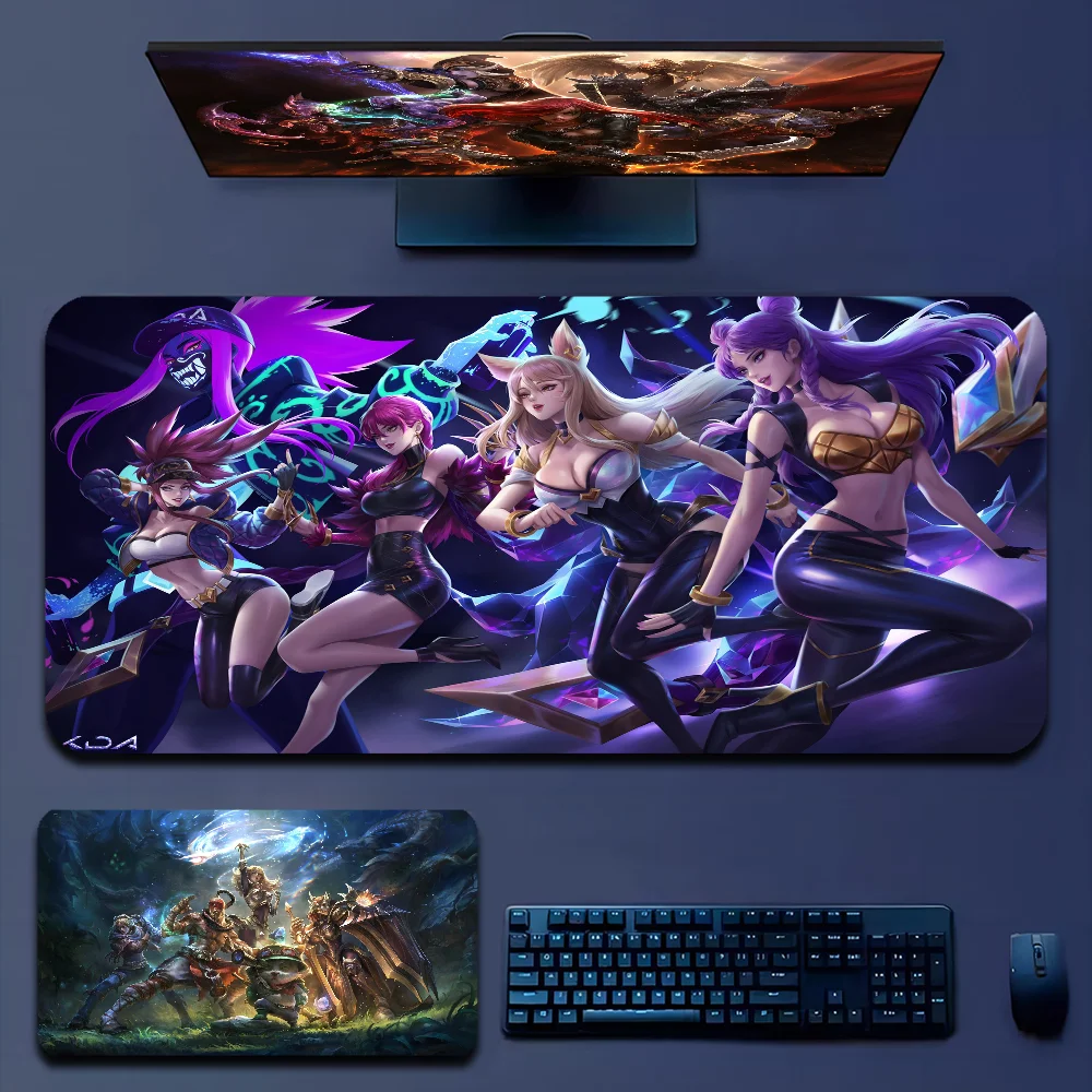 

League Of Legends 90x40cm Big Keyboard Mat Table Mat Students Gamer Desktop Mousepad Gaming Mouse Pad For PC Mouse Carpet