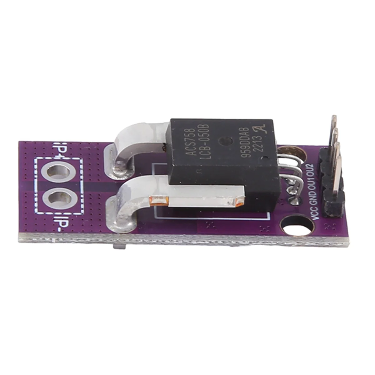 N16R ACS758 ACS758LCB-050B Current Module Linear Hall Current Sensor PFF-T Current Detection 3-5V 50A