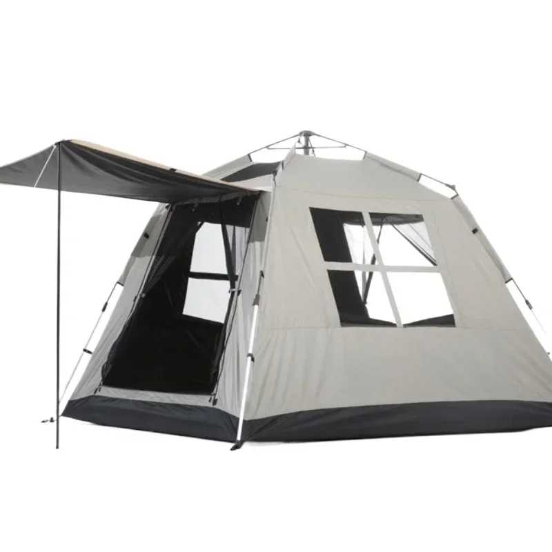 Automatic tent vinyl canopy integrated, outdoor convenient camping rainproof field camping overnight equipment full set