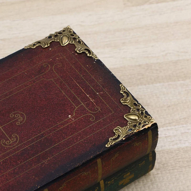 واقيات زوايا الكتاب 24 قطعة صندوق حماية زوايا الكتب المعدنية العتيقة غطاء حامي الزاوية لألبوم القصاصات