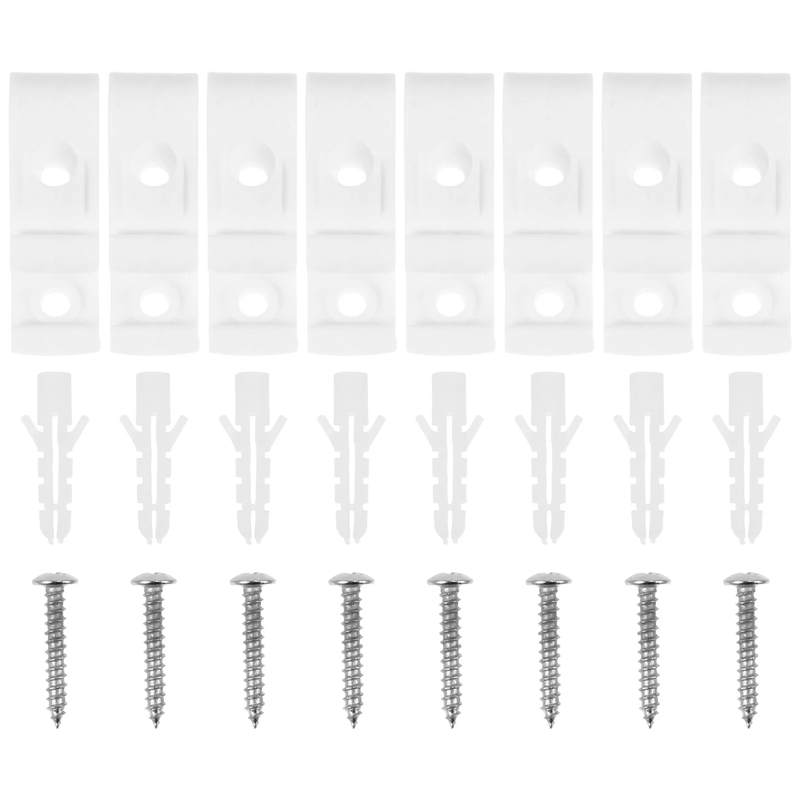 

4 Sets Window Blind Roller Fixing Clips P-Shaped Curtain Hooks Easy Installation For Roman Vertical Shutters Bedroom
