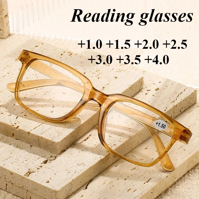 New Fashion Simple Non-spray Transparent Reading Glasses for Men and Women Portable Reading Glasses Lentes Opticos Para Mujer