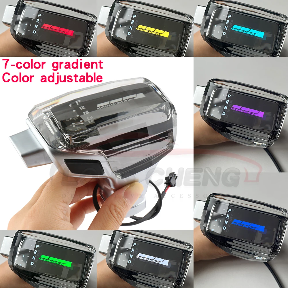 

For Infiniti Q5LQ60 QX80 Q70 JX EX FX Crystal LED Gear shift knob Customized logo lever head interior illuminated Gearbox Handle