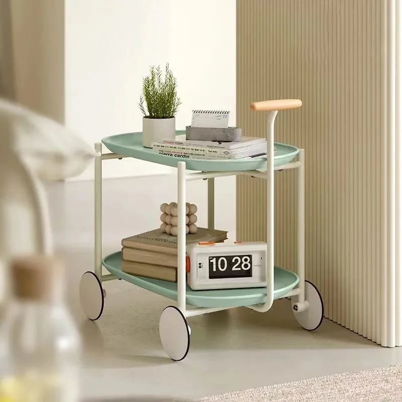 2024 New Model Living Room Coffee Table End Sofa Side Cabinet Movable Bedside Table Simple Mini Bedside Entryways 짱구테이블 Moveis image 2